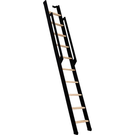 Minka Wangentreppe Strong 243cm max. Geschosshöhe Buche schwarz