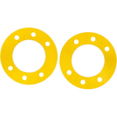 Hayward – Lot de 2 joints de bride pour buse de refoulement 3312 ou 3315 – Caoutchouc jaune – Étanchéité optimale pour filtration piscine