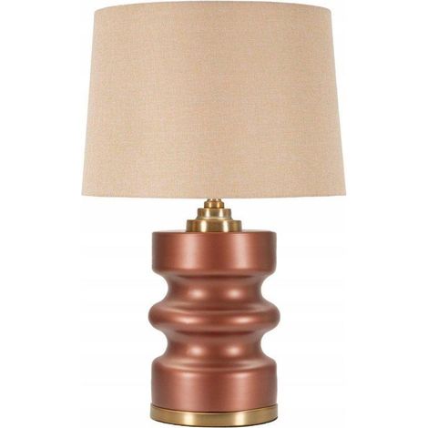 Atmosphera Elegante Tischlampe Gold Wellenfuß Raffiniertes Design