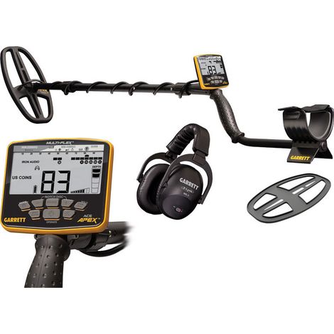 Détecteur de métaux ACE Apex – Technologie Multi-Flex – Alimentation Lithium Ion – Casque audio sans fil MS3 inclus – Garrett (1/3)