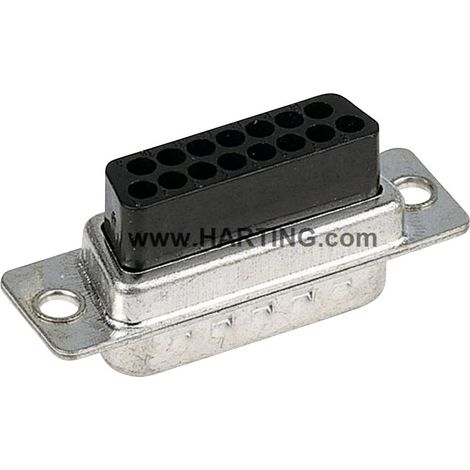 HARTING 09670094701 D-SUB Buchsenleiste 180 ° Polzahl: 9 Crimpen 1 St.