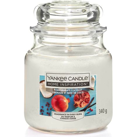 Yankee Candle Duftkerze Mittleres Glas Pomegranate Coconut 340 g Duft Kerze