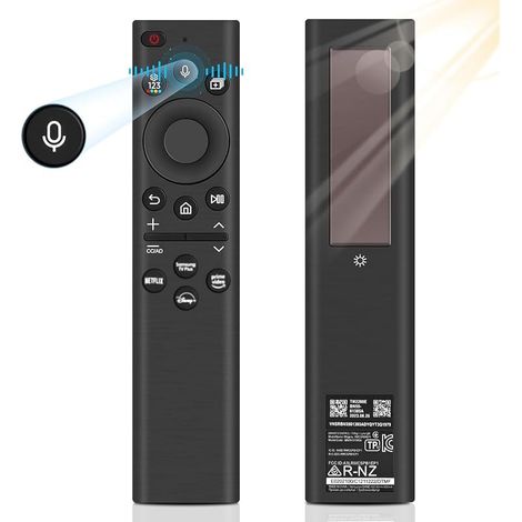 Télécommande de Remplacement pour Samsung,BN59-01385A Solar Charging Télécommande vocale pour Samsung Smart TV, Compatible avec Samsung TV 2021-2022