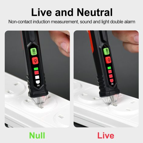 Testeur de tension intelligent HT90, testeur de tension à induction multifonctionnel pour circuits électriques domestiques, destiné aux électriciens. (1/5)