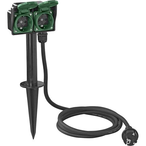 Presa da giardino Schuko 2 vie 2M 3x2,5mm² (1/5)