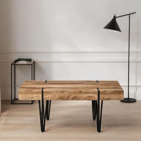Table basse en mDF fer 105 x 60 x 42 cm (1/5)
