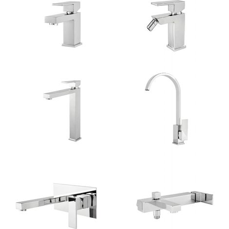 Design-Badarmaturenset, modern und eckig VOLLBLUTMISCHER FÜR DIE BADEWANNE
