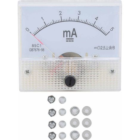 DC 0-5MA current pointer panel meter measuring devices ammeter tester gauge (1/5)