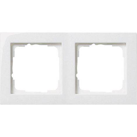 GIRA 2 vie Telaio di copertura E2, Standard 55 Bianco puro 0212 29 1 pz. (1/3)