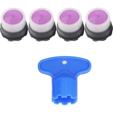 Juego de 4 aireadores para grifo de cocina M16.5 mm, limitador de caudal de 1.2 GPM, boquilla de burbujas para cocina y baño. (1/5)