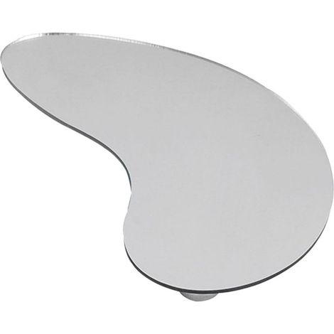 YARNOW mondförmige Toilette aus silbernem Acryl (1/5)