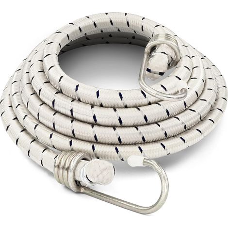Lot de 3 tendeurs élastiques robustes de 183 cm (72 pouces) - Crochets métalliques durables, résistants aux intempéries et à l'abrasion, idéaux pour sécuriser les vélos, le camping et le chargement en (1/5)