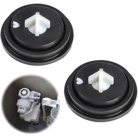 Lot de 2 Rondelles de Diaphragme de Soupape, Membranes pour Robinet Flotteur, Réparation Facile de la Chasse d'Eau,Valves à Flotteur, Matériau Caoutchouc de Qualité (2PCS) (1/5)