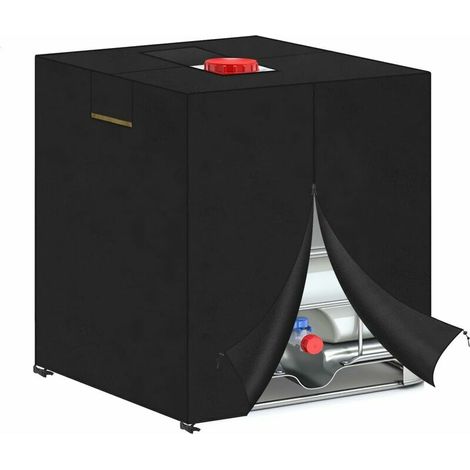 Wasserdichter und UV-beständiger Schutzbeutel für 1000L IBC Behälter (1/4)