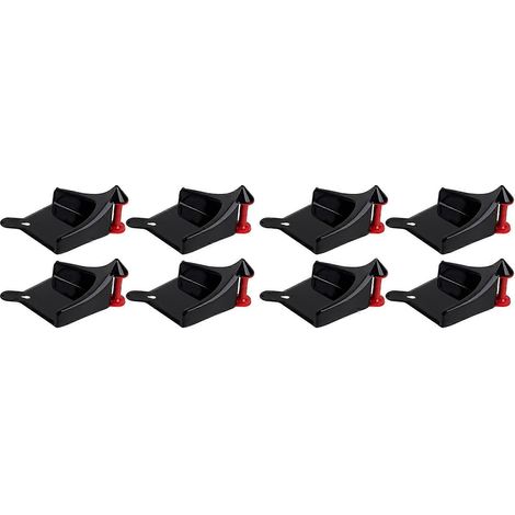 Lot de 8 rouleaux pour tuyau de lavage auto, évite les accrochages, outil de nettoyage et d'entretien automobile, noir (1/5)