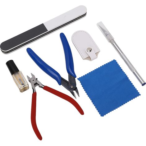 Pince coupante de précision pour maquettes, manche ergonomique, lame tranchante simple, pince de maintenance modèle réduit. (1/5)