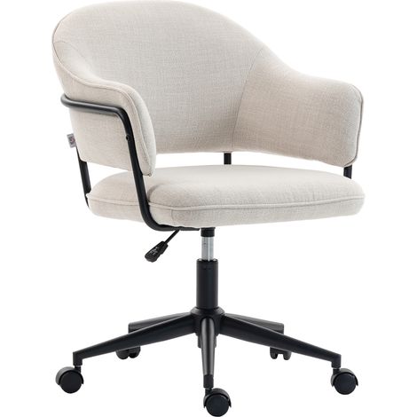 Chaise de bureau PORTICIA beige clair (1/5)