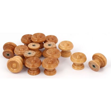 15 pièces 24 mm x 20 rond en bois pour couteau à levier, bouton-poussoir, lame de protection, (1/4)