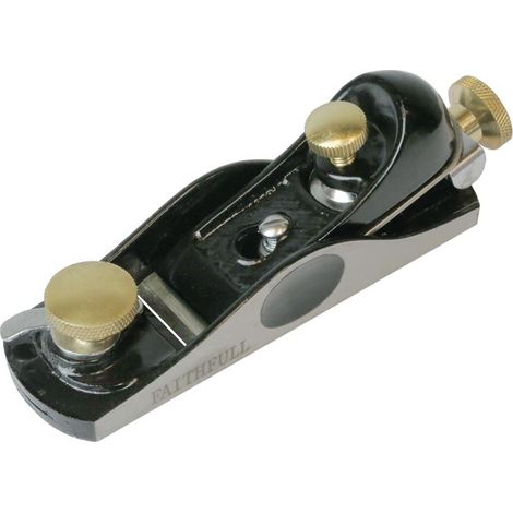 Faithfull No.60 1/2 Block Plane in a Wooden Box with Model Number FAIPLANE6012 (1/5)