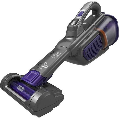 Black E Decker BHHV520BFP Aspiratore Portatile Senza Sacchetto Nero Viola (1/10)