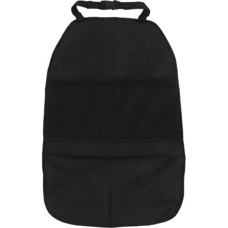 Tappetino protettivo anti-calcio nero per sedile posteriore, borsa portaoggetti per sedile posteriore auto, accessori interni universali - Crezuo (1/4)