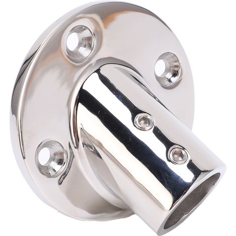 Support de Rampe en Acier Inoxydable, Base Angulaire 45° pour Tube 22mm, Accessoire Pont Maritime