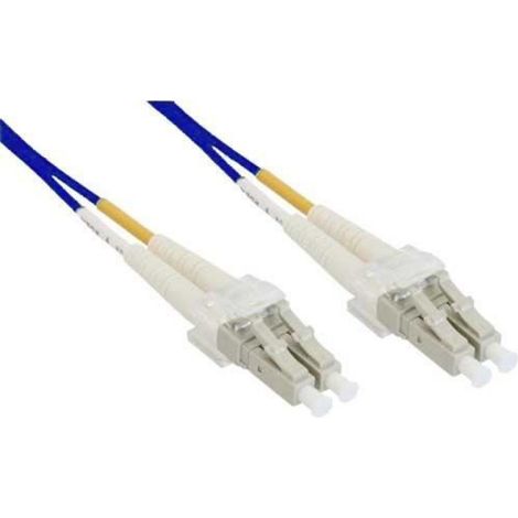 Câble fibre optique duplex LC-LC OM4 50/125µm 15 m violet -