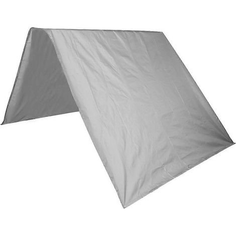 Sonnenschutz-Markise aus 190T Polyester-Taft für Garten, Terrasse, Innenhof, 132 x 226 cm, Grau (1/5)