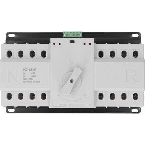 Automatischer 4P 63A Umschalter für Stromaggregate, AC400V Dual-Stromversorgungs-Umschalter