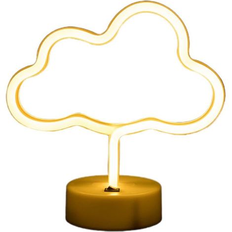 Veilleuse Nuage LED Détecteur de Mouvement et Contrôle Lumineux, Lampe de Chevet USB en Pc, pour Chambre et Bureau, Design Créatif pour Garçon et Filles (1/5)