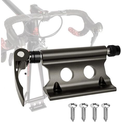 Soporte de horquilla de bicicleta con liberación rápida de aleación de aluminio para horquilla delantera de bicicleta, soporte de transporte para camión y remolque. (1/5)