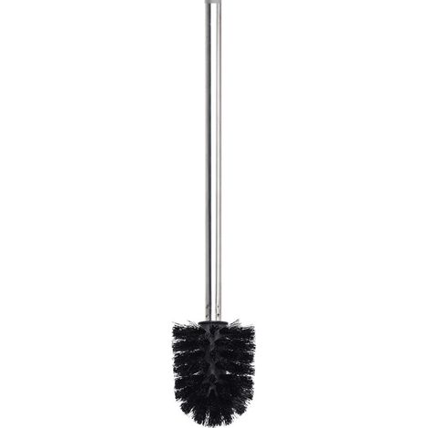 Brosse WC inox plastique noir (1/5)