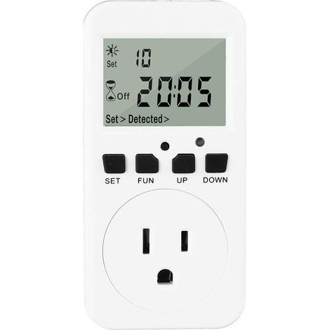 Digitale Zeitschaltuhr, automatische Abschaltung, Countdown-Timer, LCD-Steckdose (1/5)