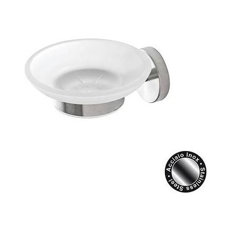 PORTASAPONE  CITY IN ACCIAIO SATINATO Misura: Acciaio Satinato 10,5x12,3xh4