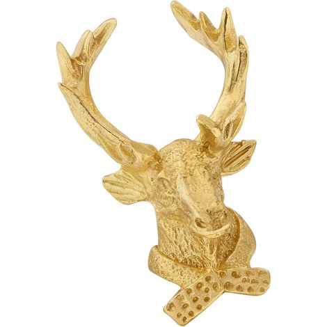 Poignée de porte Good Brasses - Tête cerf créative, idéale pour (1/4)