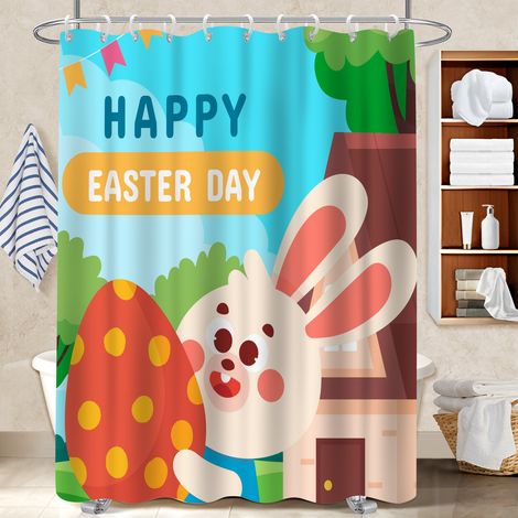 Rideau de bain 180x180 stylé voile de douche pour un intérieur cosy et chaleureux (1/5)