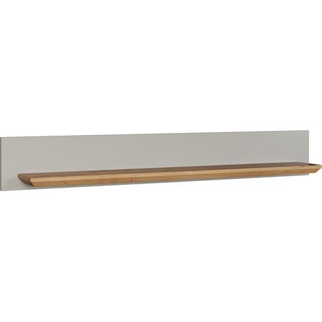 Etagère murale 153 cm gris clair/chêne Indiana (1/3)