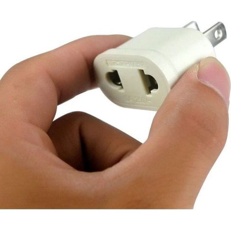 Adaptateur Prise Fr Vers Us - 250 V 10 A - Pour Voyages Usa Japon Canada - 3 Pièces (1/4)