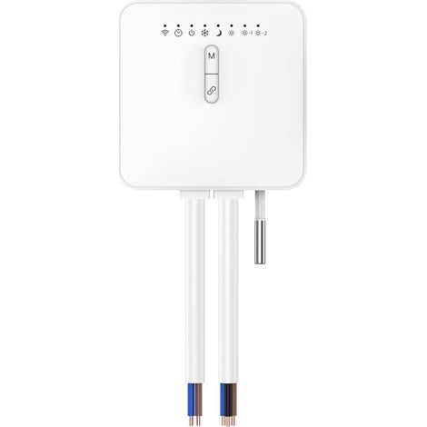 Thermostat Intelligent ZigBee pour Radiateur de Chauffage à Pilote, Prise en Charge de la Surveillance Électrique, Télécommande (1/5)