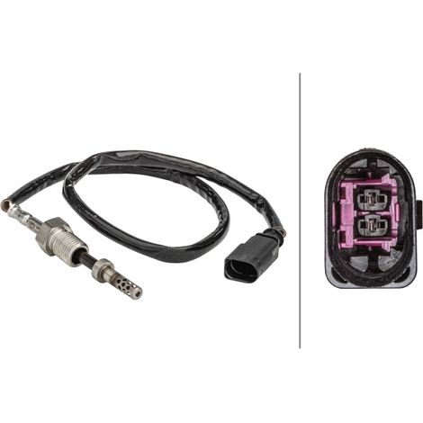 Capteur, température des gaz Hella 6PT 358 181-141 VW 03L906088DC 03L906088FB