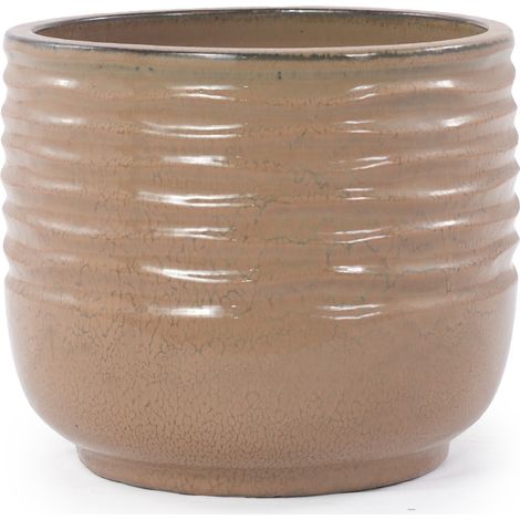 GagaPot de fleur en ceramique Ø 20 cm brun clair (1/5)