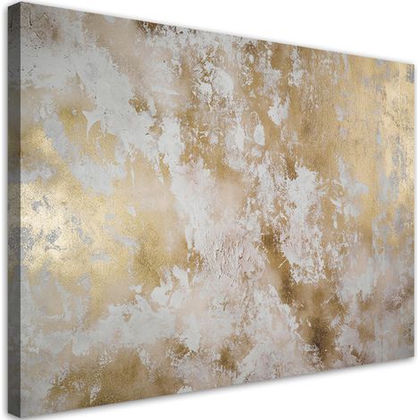 Quadro su tela, Astrazione dorata - 120x80 (1/4)