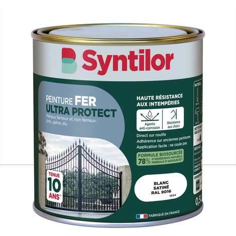 Vernice per esterni Ultra Protect SYNTILOR bianco satinato per ferro e alluminio, 0,5 l SYNTILOR (1/5)