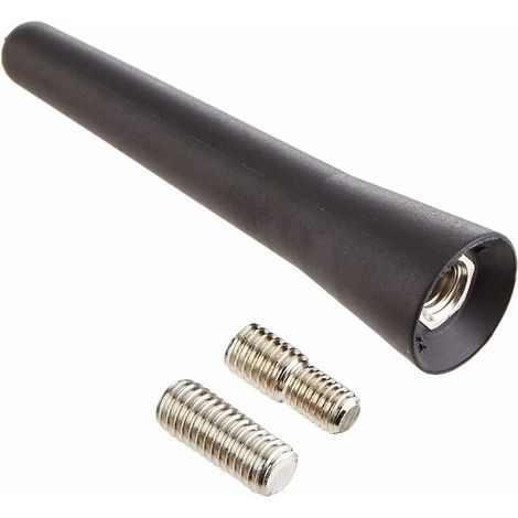 65 mm kurze Universal-Autoantenne – Modifizierte Carbonfaser-Optik – Schwarz (1/5)