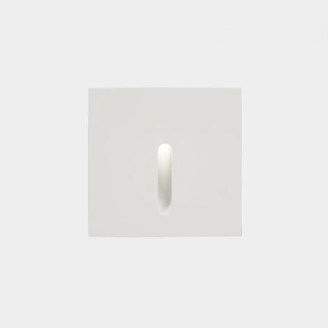 LEDS C4 Bat Square Lineal Outdoor LED Encastré Applique Murale Carré Blanc IP65 2.2W 2700K (1/2)