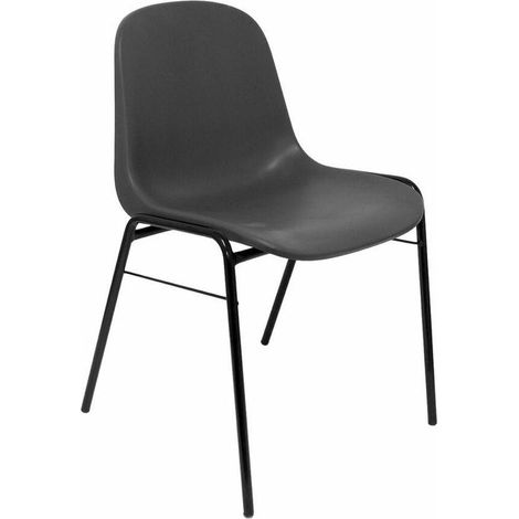 piqueras-y-crespo Alborea pack 4 chaises gris métal