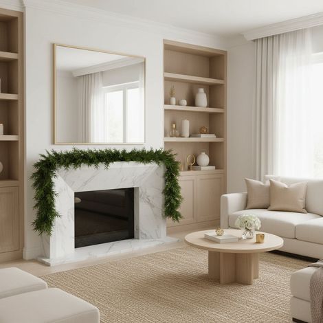 Festone natalizio "Patrick" in 100 % Pe effetto Real Touch, decorazione natalizia da 270 cm (1/5)