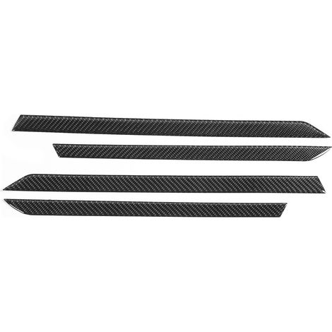 Lot de 4 garnitures intérieures de porte en fibre de carbone, bande décorative pour Honda Civic 10e génération 2016-2019 (1/5)