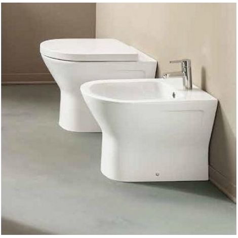 Bagno Italia Water e bidet a terra senza brida sanitari da bagno con Copri water incluso. (1/5)