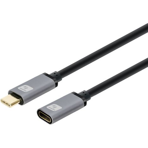 Techly Cavo prolunga USB 3.2 Gen 2 USB-C M/F 1m Nero (1/5)